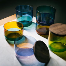 画像をギャラリービューアに読み込む, カラーグラスのコンビネーションが空間を彩る TWO TONE CANISTER(ツートーン キャニスター)