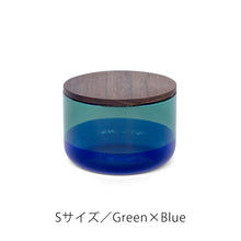 画像をギャラリービューアに読み込む, カラーグラスのコンビネーションが空間を彩る TWO TONE CANISTER(ツートーン キャニスター)