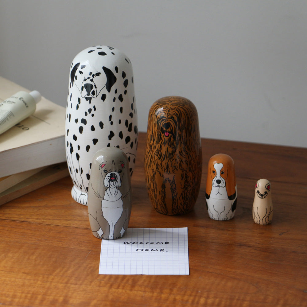 ヴィンテージ銅版画  Meyer Eberhardt 「3匹のテリア犬」 犬のマトリョーシカ Partners（パートナーズ） – MAG. online shop