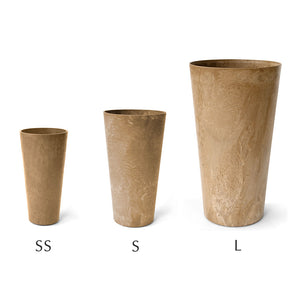 自然環境に近い状態を表現できる縦長プランター ART STONE TALL（アートストーン トール）