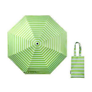 鮮やかなストライプデザインが印象的な折り畳みUV傘 BANACO BREEZE UV UMBRELLA