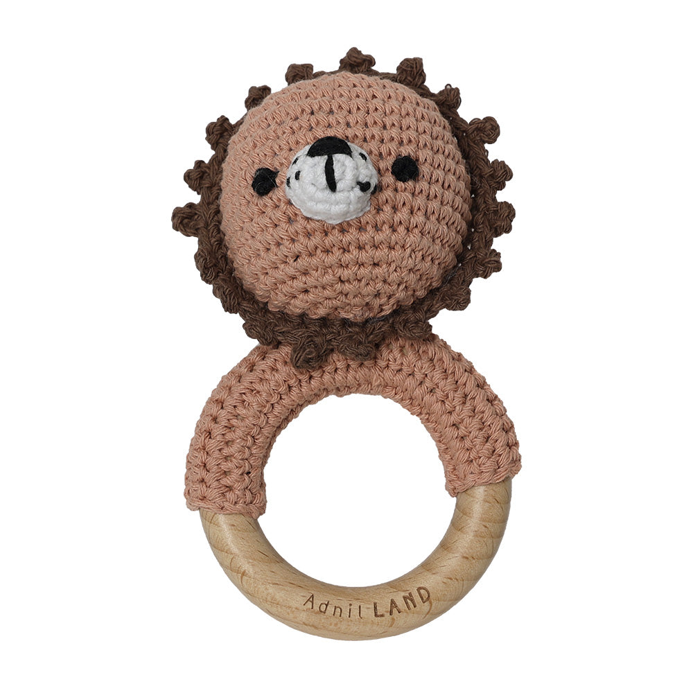 リンリンと音が鳴るかぎ編みされたあみぐるみラトル BEBE ANIMAL（べべ