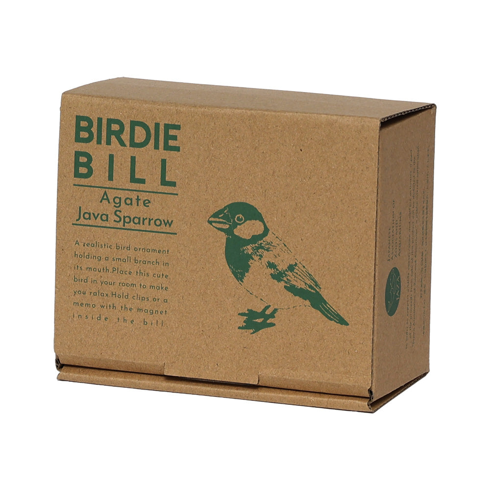リアルな文鳥のオブジェBIRDIE BILL JAVA SPARROW（バーディ ビル