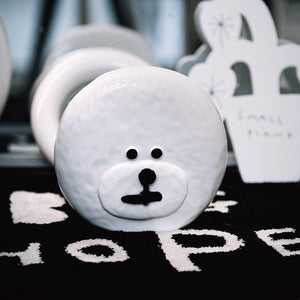 【予約商品】ビションフリーゼのふわふわ感を陶器で表現したクロック Bmix Studio INAP EDITION BICHON CLOCK