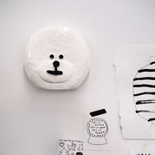 画像をギャラリービューアに読み込む, 【予約商品】ビションフリーゼのふわふわ感を陶器で表現したクロック Bmix Studio INAP EDITION BICHON CLOCK
