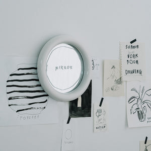 【予約商品】シンプルな丸みを帯びたフォルムの壁掛けミラー Bmix Studio INAP EDITION O'MIRROR BIG