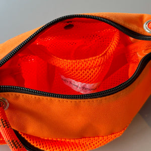 中心部分が伸びて容量が増えるメッシュバッグ CYCLE BAG MESH MINI