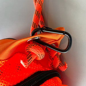 中心部分が伸びて容量が増えるメッシュバッグ CYCLE BAG MESH MINI