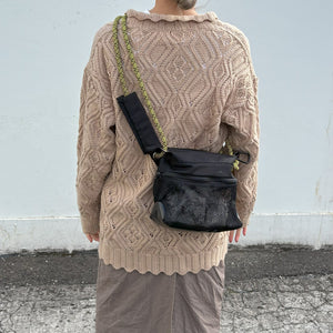 中心部分が伸びて容量が増えるメッシュバッグ CYCLE BAG MESH MINI