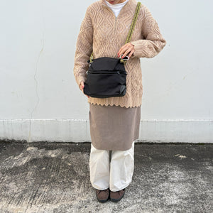 中心部分が伸びて容量が増えるバッグ CYCLE BAG MINI