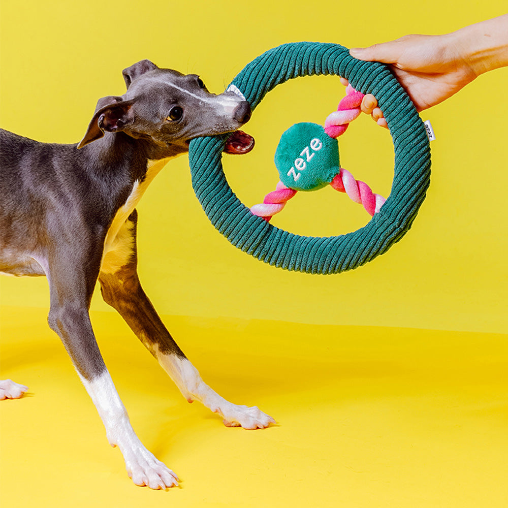 丈夫なハンドル型ロープの犬猫用おもちゃ DOG HANDLE（ドッグハンドル