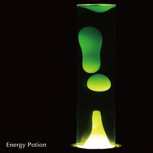 点灯すると呼吸をするように流動的に形を変えながらコンクリートの筒を行き来する Dripping Lamp（ドリッピングランプ）
