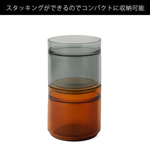飲み口だけを一重のガラスにし、口当たりを良くしたダブルウォールカップ DW CUP