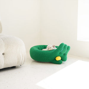 ユニークなジェスチャーデザインのふわふわ猫用ベッド FINGERS PET BEDS