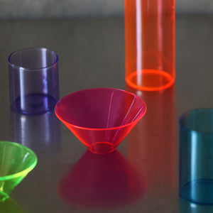 上下セパレート構造 ネオンカラーのガラス製フラワーベース GLOW GROW（グロー グロウ）