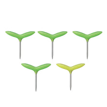 画像をギャラリービューアに読み込む, 小さな新芽が顔を出したような、かわいいフォルムのプッシュピン Green Pin（グリーンピン）5本セット
