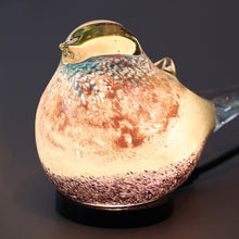 画像をギャラリービューアに読み込む, 丸くてかわいい小鳥たちをモチーフとしたガラス製のインテリアオブジェランプ HEALING LITTLE BIRD（ヒーリング リトル バード）
