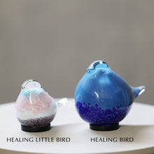 画像をギャラリービューアに読み込む, 丸くてかわいい小鳥たちをモチーフとしたガラス製のインテリアオブジェランプ HEALING LITTLE BIRD（ヒーリング リトル バード）
