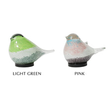 画像をギャラリービューアに読み込む, 丸くてかわいい小鳥たちをモチーフとしたガラス製のインテリアオブジェランプ HEALING LITTLE BIRD（ヒーリング リトル バード）
