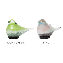 画像をギャラリービューアに読み込む, 丸くてかわいい小鳥たちをモチーフとしたガラス製のインテリアオブジェランプ HEALING LITTLE BIRD（ヒーリング リトル バード）
