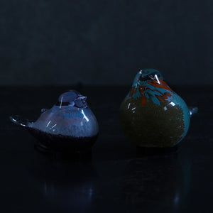 丸くてかわいい小鳥たちをモチーフとしたガラス製のインテリアオブジェランプ HEALING LITTLE BIRD（ヒーリング リトル バード）