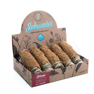 乾燥させたセージなどを束にして燃やした煙で浄化するスマッジング INCENSE SMALL SMUGDE BOX x5 ／Sagrada Madre（サグラダマドレ）