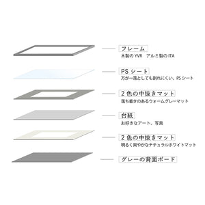 A2サイズの無機質でシャープな印象を添えるアルミフレーム ITA（アイティーエー）