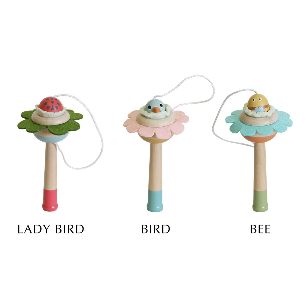 花と昆虫、小鳥たちが織りなす楽しさ！お子様の初めてのけん玉