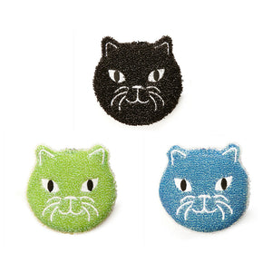 猫のキッチンスポンジ３点セット Kitty Scrub Sponge（キティスクラブスポンジ）