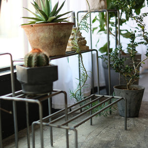 植物を引き立てるワイドタイプのプランタースタンド KNOP plant stands WIDE（ノップ プラントスタンド ワイド）