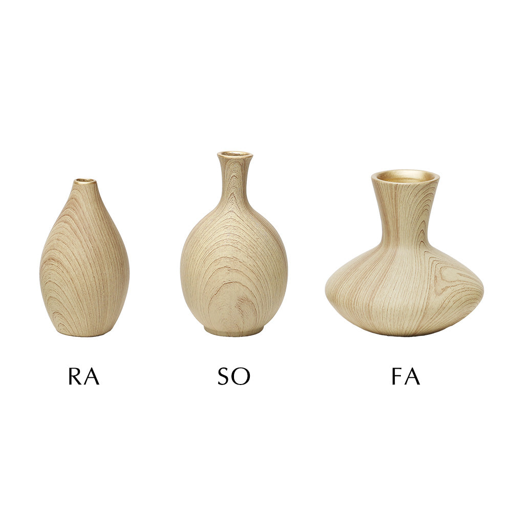 木の模様を丁寧にプリントした陶器製の一輪挿し KOKKOLA（コッコラ