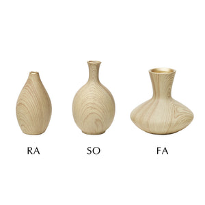 【予約商品】木の模様を丁寧にプリントした陶器製の一輪挿し KOKKOLA（コッコラ）