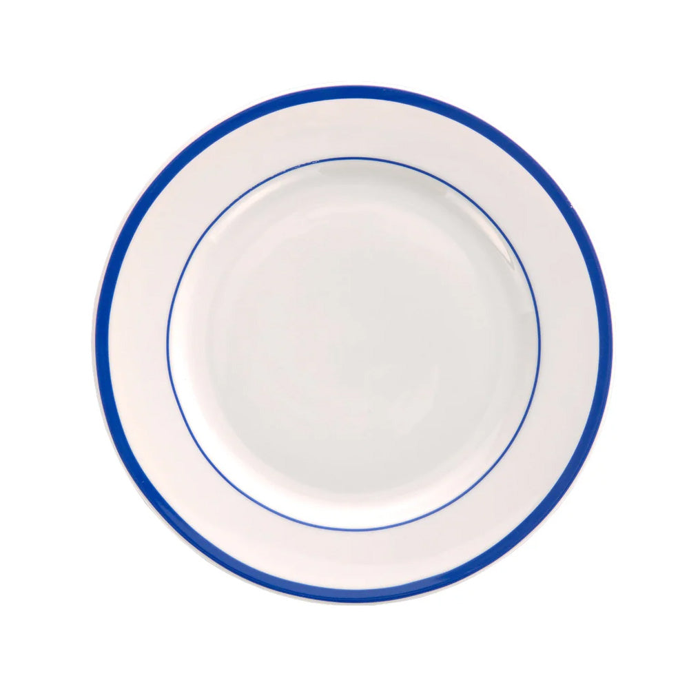 フランスのビストロでの定番ブルーバンドを再現したデザインの食器 LA
