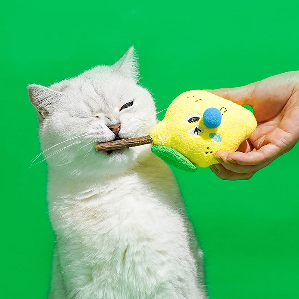 猫が好むマタタビが入ったレモンのおもちゃ LEMON MATATABI TOY – MAG