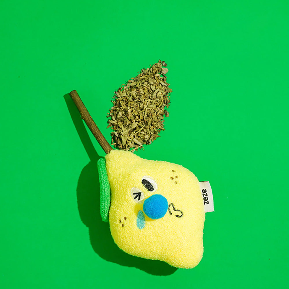 猫が好むマタタビが入ったレモンのおもちゃ LEMON MATATABI TOY – MAG