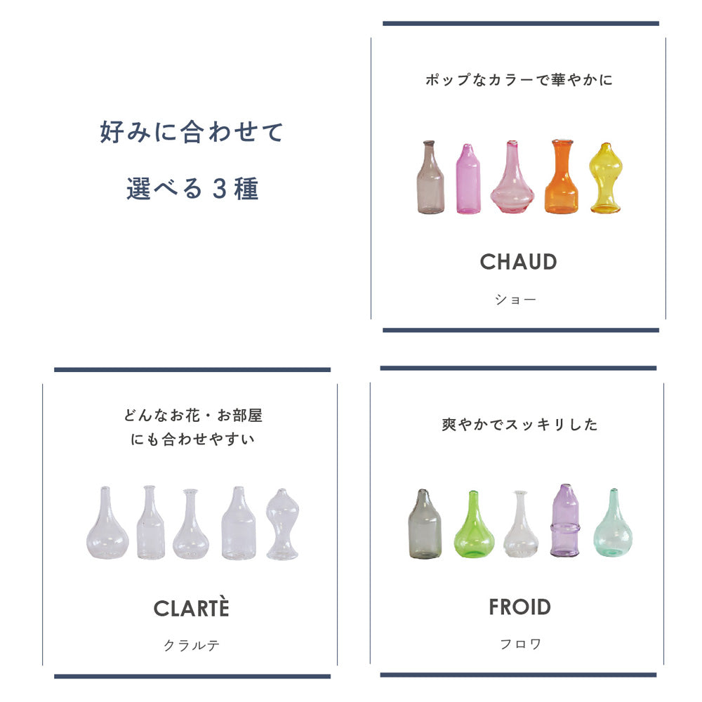 お花を最後まで余すことなく楽しめるミニチュアフラワーベース