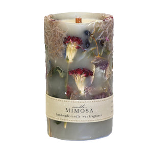 本物のカーネーションを閉じ込めた、華やかで上品なデザインのキャンドル MIMOSA Flower Candle Carnation