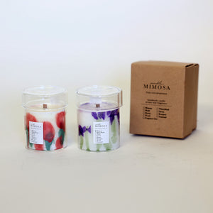 灯りそのものがインテリアになる 絵画のようなメルト アロマキャンドル MIMOSA Melt Candle