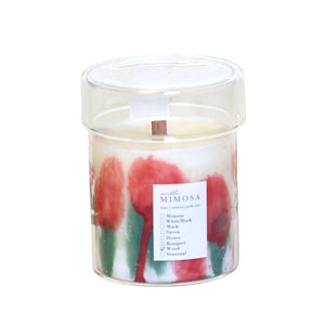 灯りそのものがインテリアになる 絵画のようなメルト アロマキャンドル MIMOSA Melt Candle