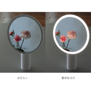 3種類の光を切り替えられる鏡 MOONLIGHT MIRROR（ムーンライトミラー）