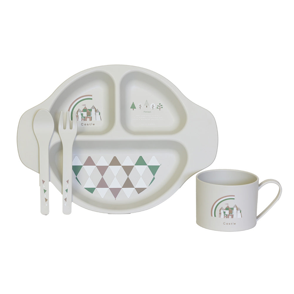 100%トウモロコシ由来のエコフレンドリーな子ども向け食器セット MY
