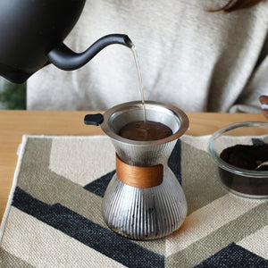 【予約商品】スリムで持ちやすくステンレスドリッパー付き noon coffee carafe（ヌーン コーヒーカラフェ）