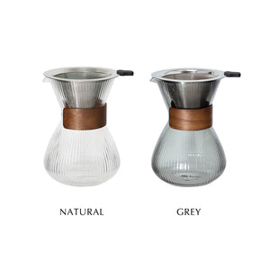 【予約商品】スリムで持ちやすくステンレスドリッパー付き noon coffee carafe（ヌーン コーヒーカラフェ）