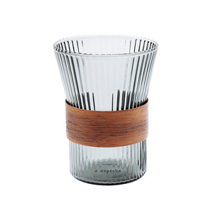 暖かみのある天然のウォルナット材をスリーブ部分に使用した noon design cup（ヌーン デザインカップ）