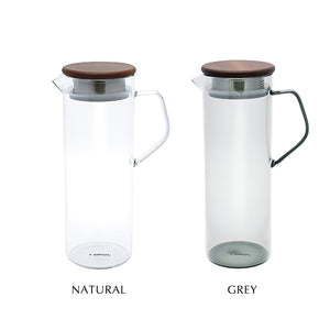 容量たっぷり1100ml 蓋にウォルナット材を用いた noon jag（ヌーン ジャグ）