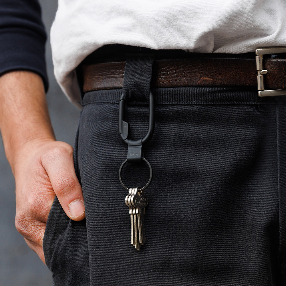 軽量でスマート、スリムにデザインされたカラビナ Orbitkey Clip Mini