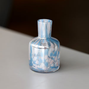 ドリッピングアートのような色鮮やかなガラスのフラワーベース PALETTE VASE（パレット ベース）