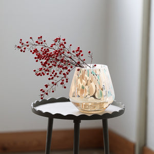 ドリッピングアートのような色鮮やかなガラスのフラワーベース PALETTE VASE（パレット ベース）