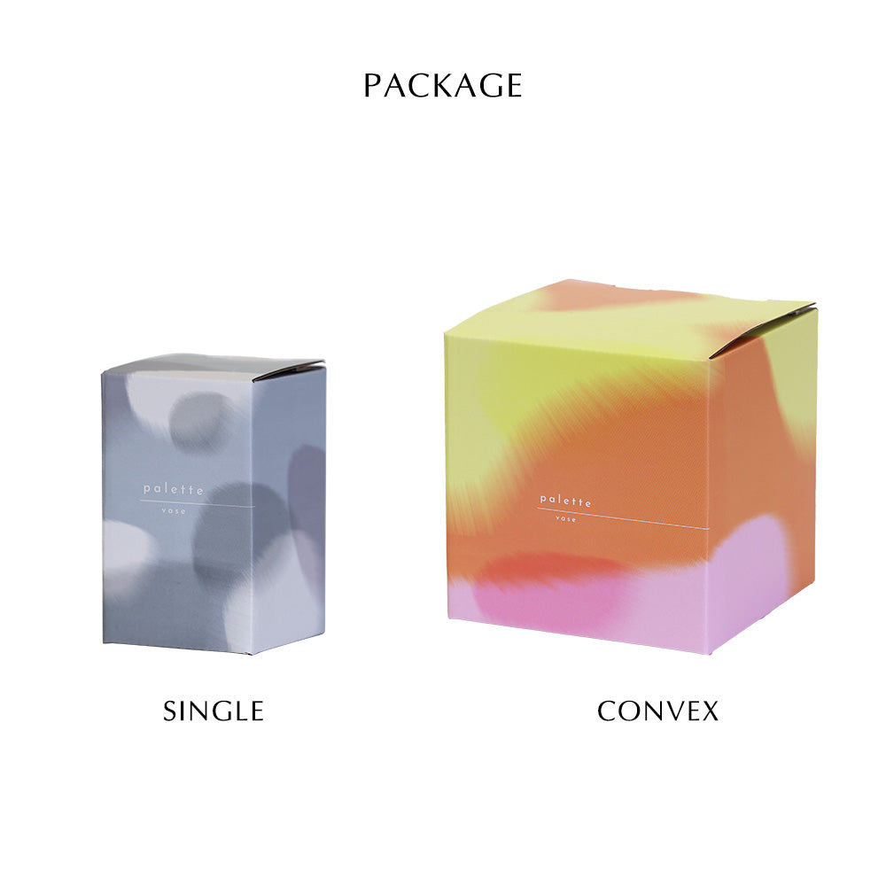  ECONOMICS EXPERIMENT/Blankmag/花瓶 ドリッピングアートのような色鮮やかなガラスのフラワーベース PALETTE