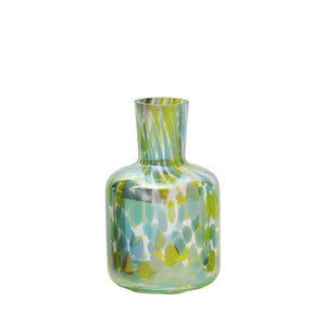 ドリッピングアートのような色鮮やかなガラスのフラワーベース PALETTE VASE（パレット ベース）